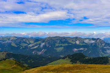 Obraz premium Damülser Berge im Bregenzerwaldgebirge in Vorarlberg