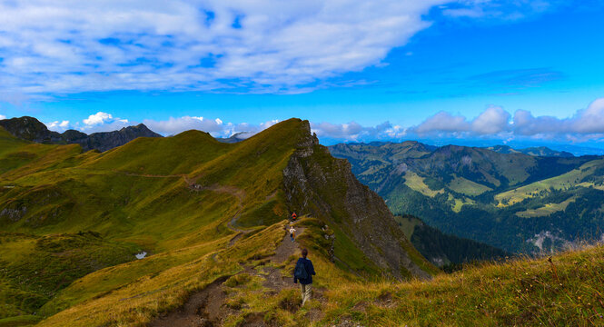 Damülser Berge im Bregenzerwaldgebirge in Vorarlberg