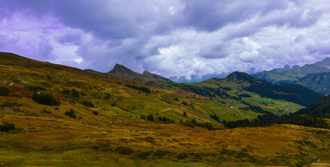 Damülser Berge im Bregenzerwaldgebirge in Vorarlberg