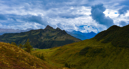 Damülser Berge im Bregenzerwaldgebirge in Vorarlberg