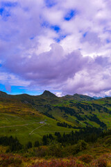 Damülser Berge im Bregenzerwaldgebirge in Vorarlberg