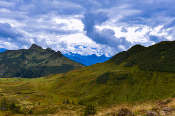 Damülser Berge im Bregenzerwaldgebirge in Vorarlberg