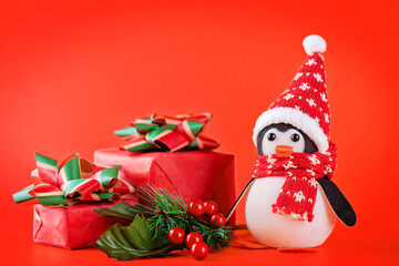 Winter Christmas holidays background