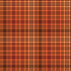 Orange Ombre Plaid textured Seamless Pattern