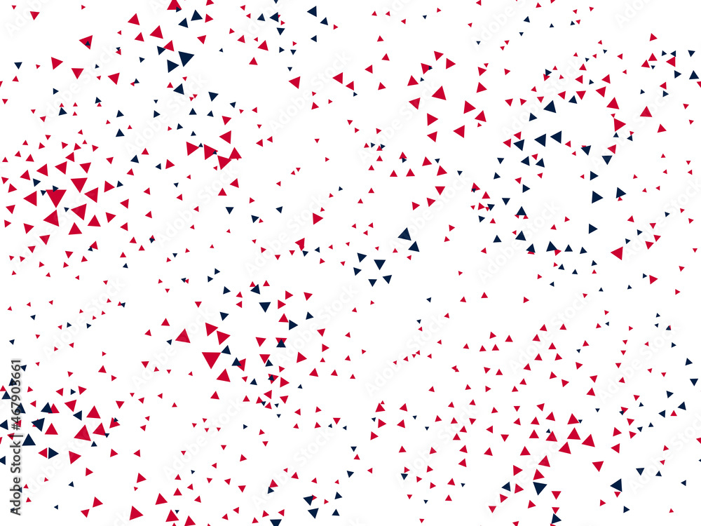 Aufkleber abstract messy chaotic triangles seamless vector background, particles texture design pattern for wa