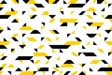 Chaotic abstract mosaic vector seamless background, geometric tiling pattern, interior design element or wallpaper, wrapping paper or web design.