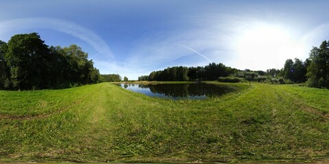Pond in the Forest HDRI Panorama