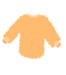 orange sweater in a minimalist style