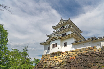 Naklejka premium 宮城 白石城 三階櫓
