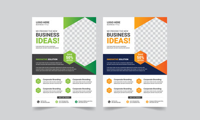 Obraz premium Morden Professional Corporate Business Flyer Design vector template. 