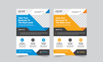 Obraz premium Morden Professional Corporate Business Flyer Design vector template. 