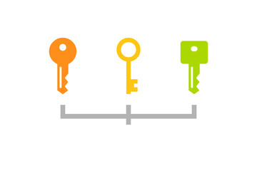 3 key points icon. Clipart image isolated on white background