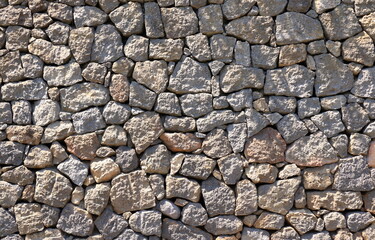 old grey nature stone wall
