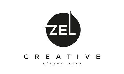ZEL creative circle letters logo design victor	