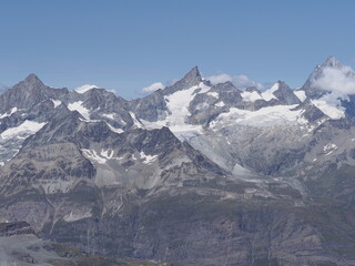Obraz premium Scenic Alps from Klein Matterhorn in Switzerland
