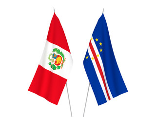 Peru and Republic of Cabo Verde flags