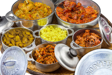 Vannerie de spécialités culinaires créoles réunionnaises 