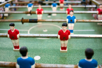 Fototapeta premium Table football, selective focus.