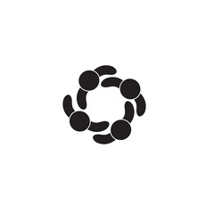 Teamwork icon isolated on white background. Teamwork icon for web site, app, marketing and logo. Creative business concept, vector illustration