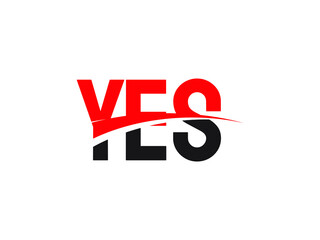YES Letter Initial Logo Design Vector Illustration