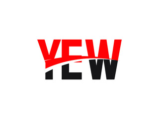 YEW Letter Initial Logo Design Vector Illustration