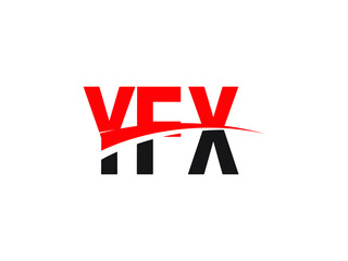 Obraz premium YFX Letter Initial Logo Design Vector Illustration
