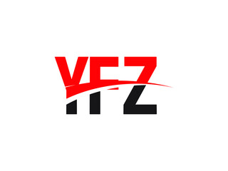 YFZ Letter Initial Logo Design Vector Illustration
