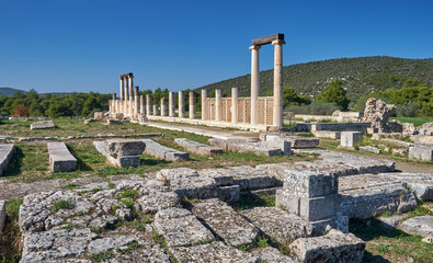 Antikes Epidaurus, Abaton, Peloponnes, Argolida, Griechenland