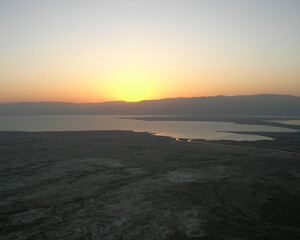 sunset over the Dead Sea