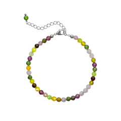 Women`s necklace of colorful beads