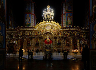 Interior of St. Michael's Golden-Domed Monastery in Kyiv Ukraine