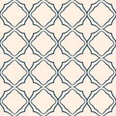 Fototapeta premium Black and white seamless pattern with arabesques