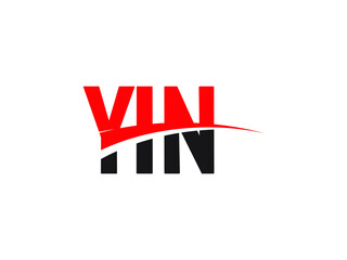 YIN Letter Initial Logo Design Vector Illustration