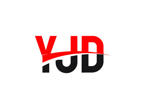 YJD Letter Initial Logo Design Vector Illustration