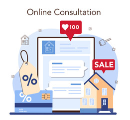 Real estate industry online service or platform. Positive feedback