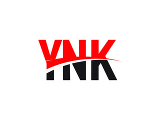 YNK Letter Initial Logo Design Vector Illustration