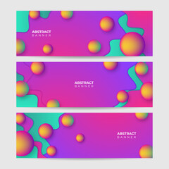 Modern colorful abstract web banner background creative design. Vector illustration design for presentation, banner, cover, web, flyer, card, poster, texture, slide, magazine, and wide banner.