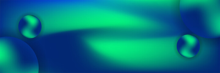 Abstract modern colorful dark green gradient wide geometric banner design. Modern cover header background for website design, social media cover ads banner, flyer, invitation card