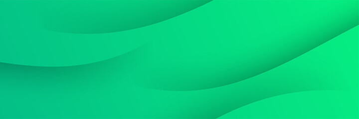 Abstract modern colorful green gradient wide geometric banner design. Modern cover header background for website design, social media cover ads banner, flyer, invitation card