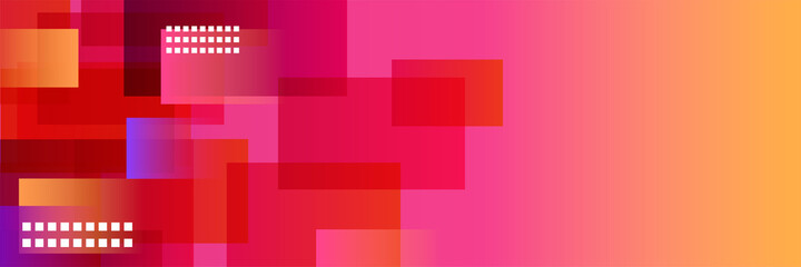 Abstract modern colorful gradient wide geometric banner design. Modern cover header background for website design, social media cover ads banner, flyer, invitation card