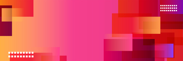 Abstract modern colorful gradient wide geometric banner design. Modern cover header background for website design, social media cover ads banner, flyer, invitation card