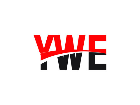 YWE Letter Initial Logo Design Vector Illustration