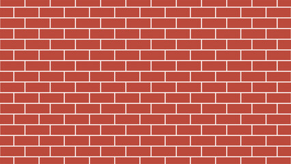 Red Brick Pattern Wall. Texture of Brick Pattern for Background.
