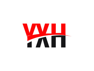 YXH Letter Initial Logo Design Vector Illustration