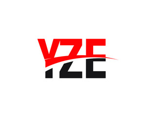 YZE Letter Initial Logo Design Vector Illustration
