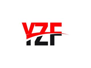 YZF Letter Initial Logo Design Vector Illustration