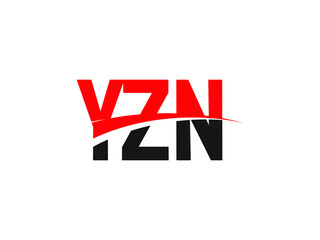 YZN Letter Initial Logo Design Vector Illustration