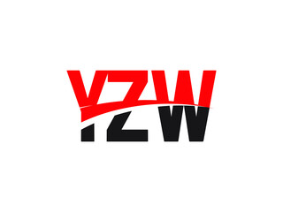 YZW Letter Initial Logo Design Vector Illustration