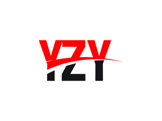 YZY Letter Initial Logo Design Vector Illustration
