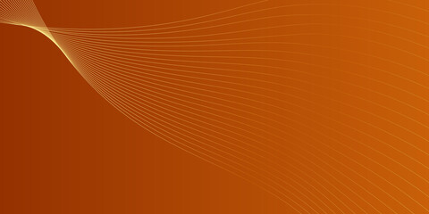 Orange background with gold lines